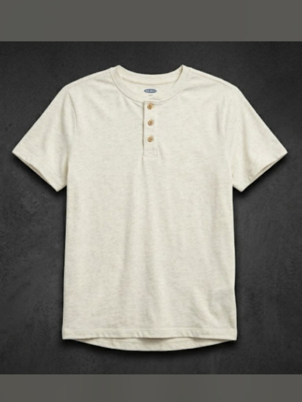 Boys XXL / 18 Henley Tee in Off-White, Old Navy